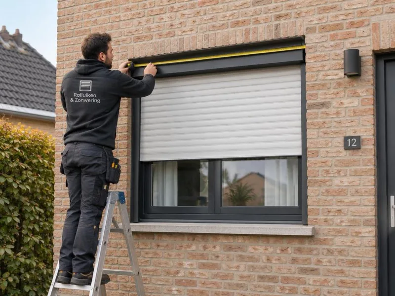 Diagnostic clair et devis annoncé à Genappe Technicien expliquant une réparation de volet à un habitant